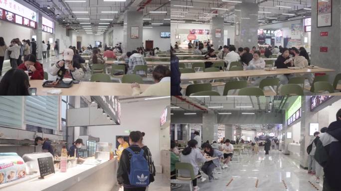 大学食堂 食堂阿姨 学生食堂 食堂用餐