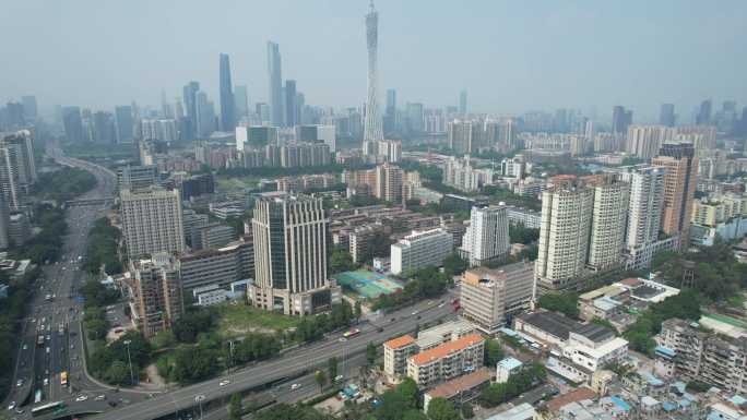 广州海珠区城市建筑新港中路交通