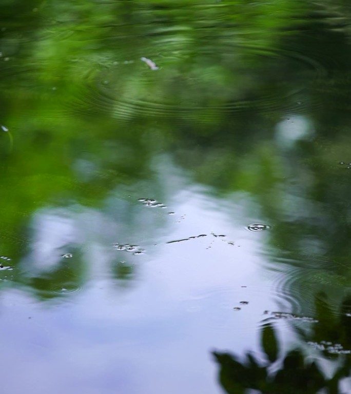 平静水面水波纹