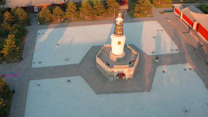 航拍大同法华寺