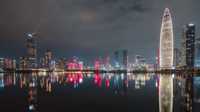 深圳湾后海夜景延时