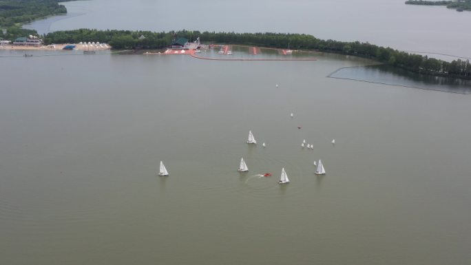 东湖帆船中心航拍