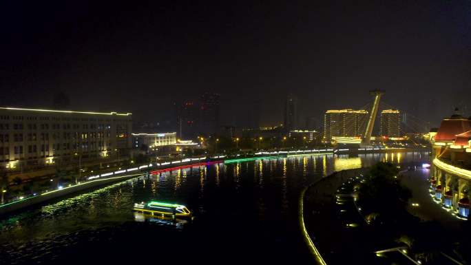 天津世纪钟夜景