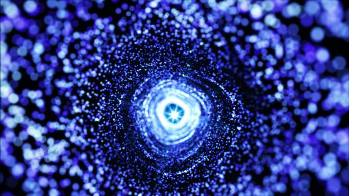 【4K】科技蓝粒子背景