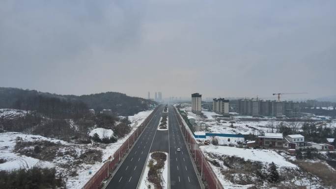 城市雪景3