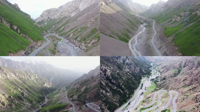 【4K】新疆独库公路风光航拍