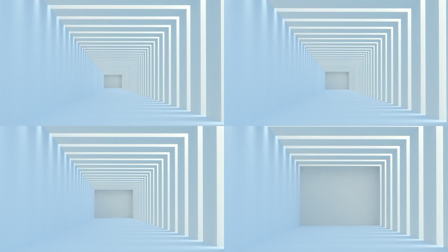 抽象灯光走廊艺术概念空间