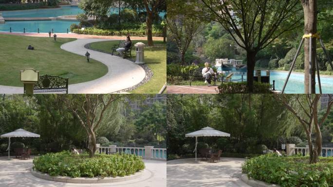 优美园林小区中庭休闲