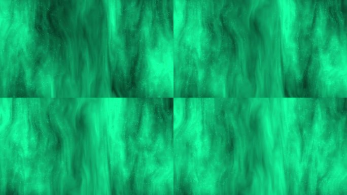 绿色神秘水波抽象运动背景。可循环库存视频