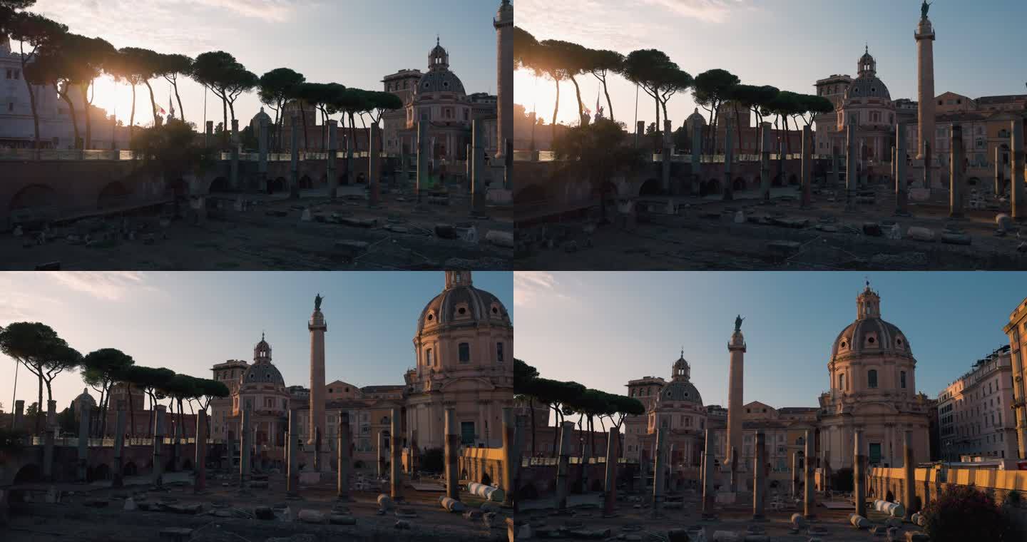 罗马美丽的景色和观光：罗马论坛