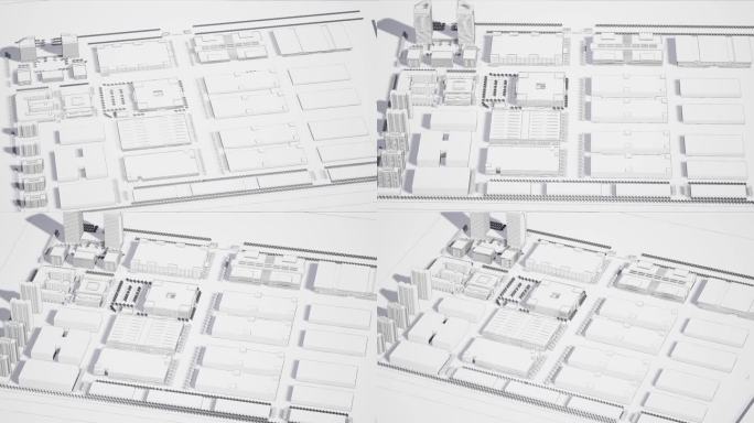 【4k】建筑白模线稿规划19
