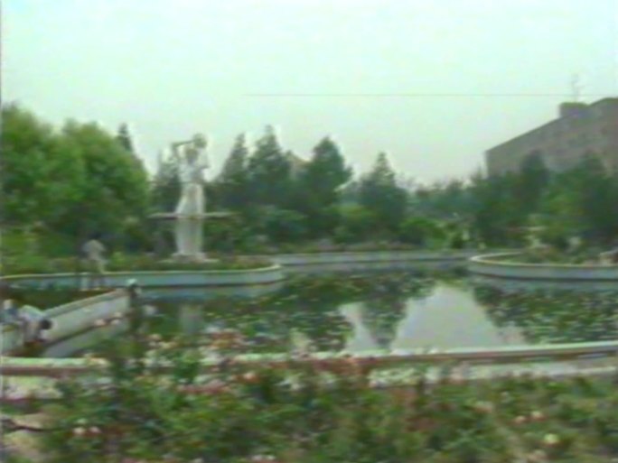 八九十年代小区 公园环境街景风景