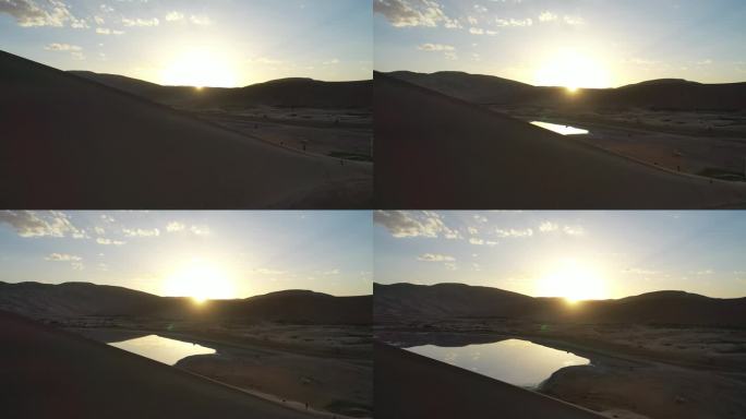 沙漠日出、日落