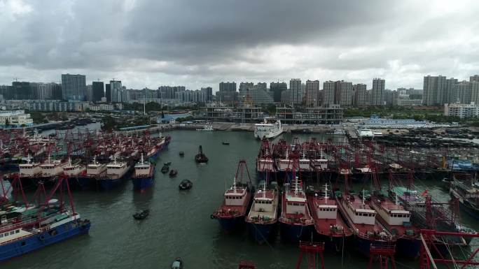 广西北海侨港航拍 北海航拍 北部湾航拍