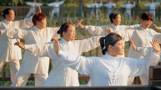 千人团体八段锦太极拳表演