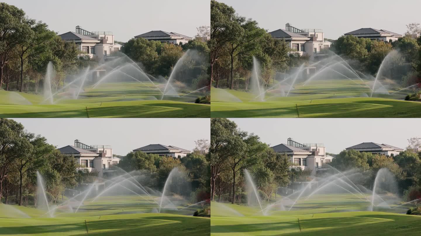 高尔夫球场草地自动化浇水草坪养护