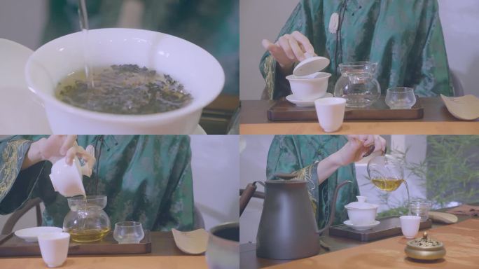 茶馆 泡茶 古风 古风环境 古风茶馆