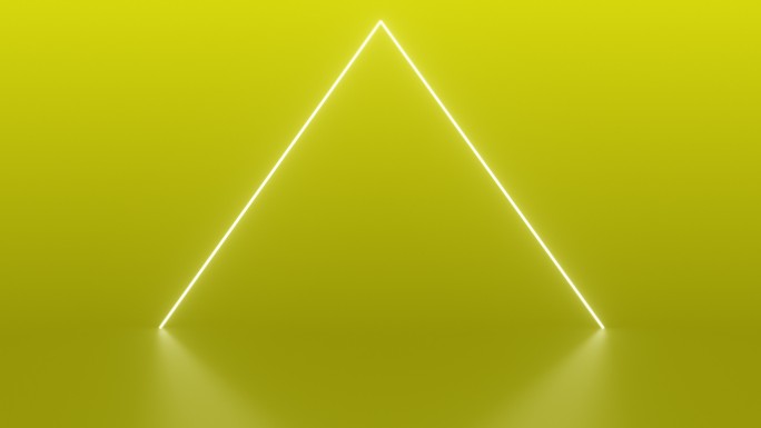 霓虹三角黄色可循环移动