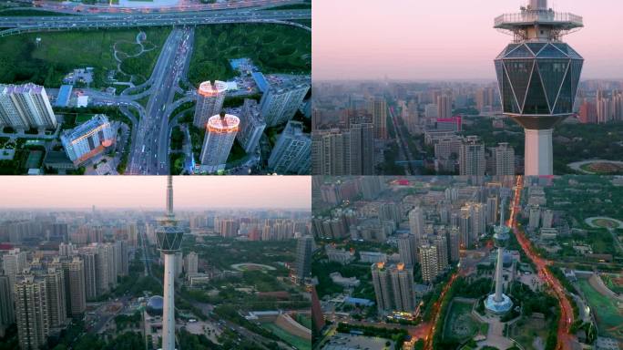 【4K】西安电视塔夕阳