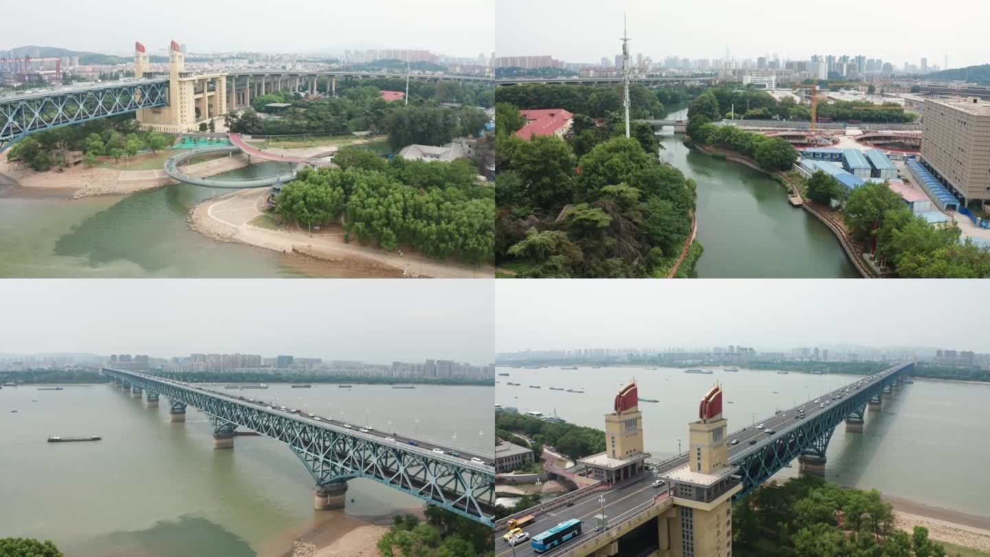南京入江河流航拍