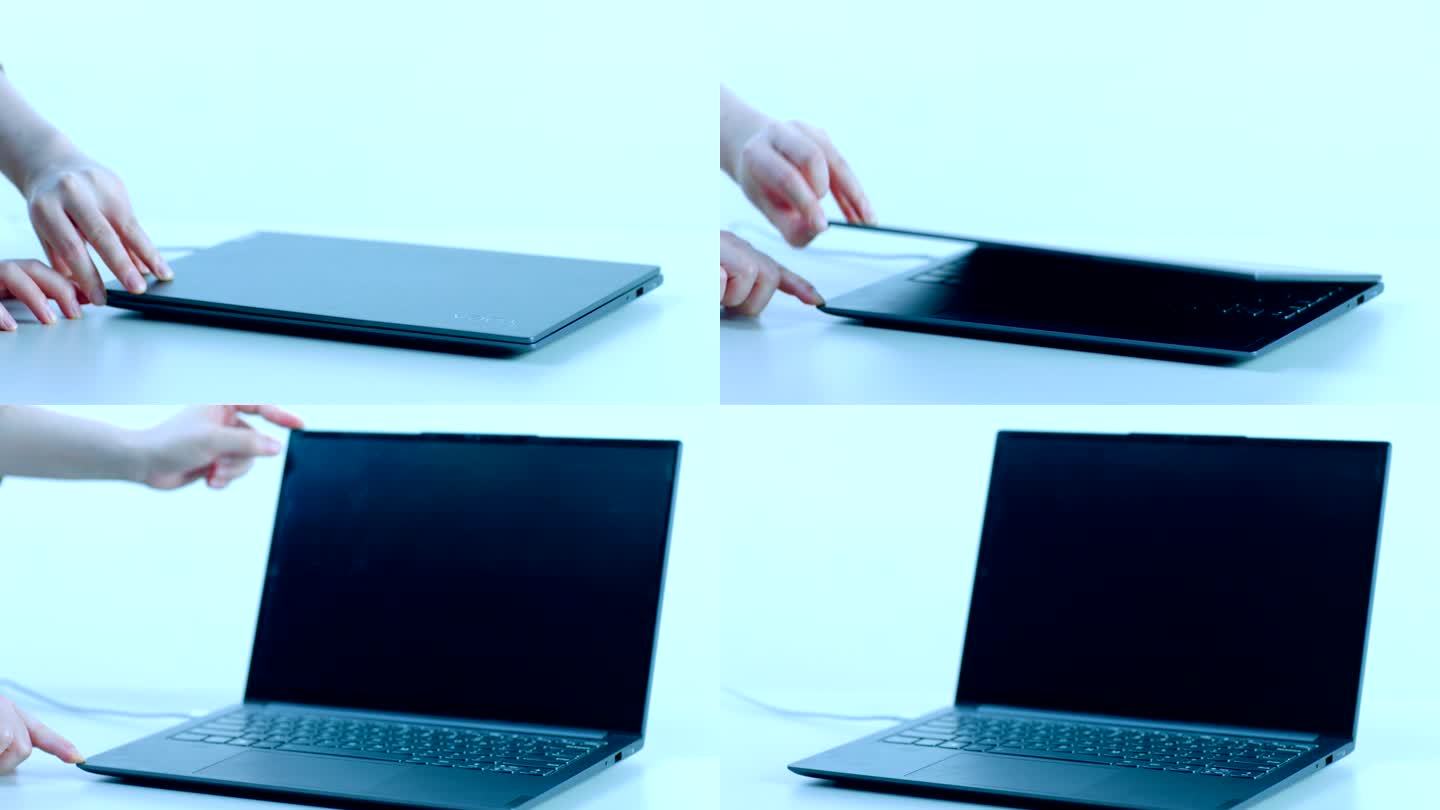 打开笔记本电脑 斜角度