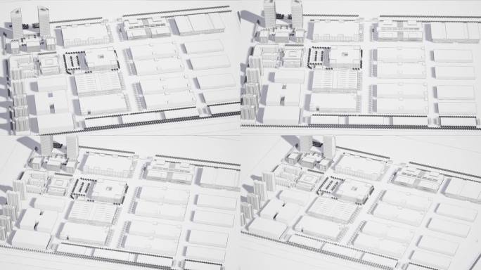 【4k】建筑白模线稿规划18