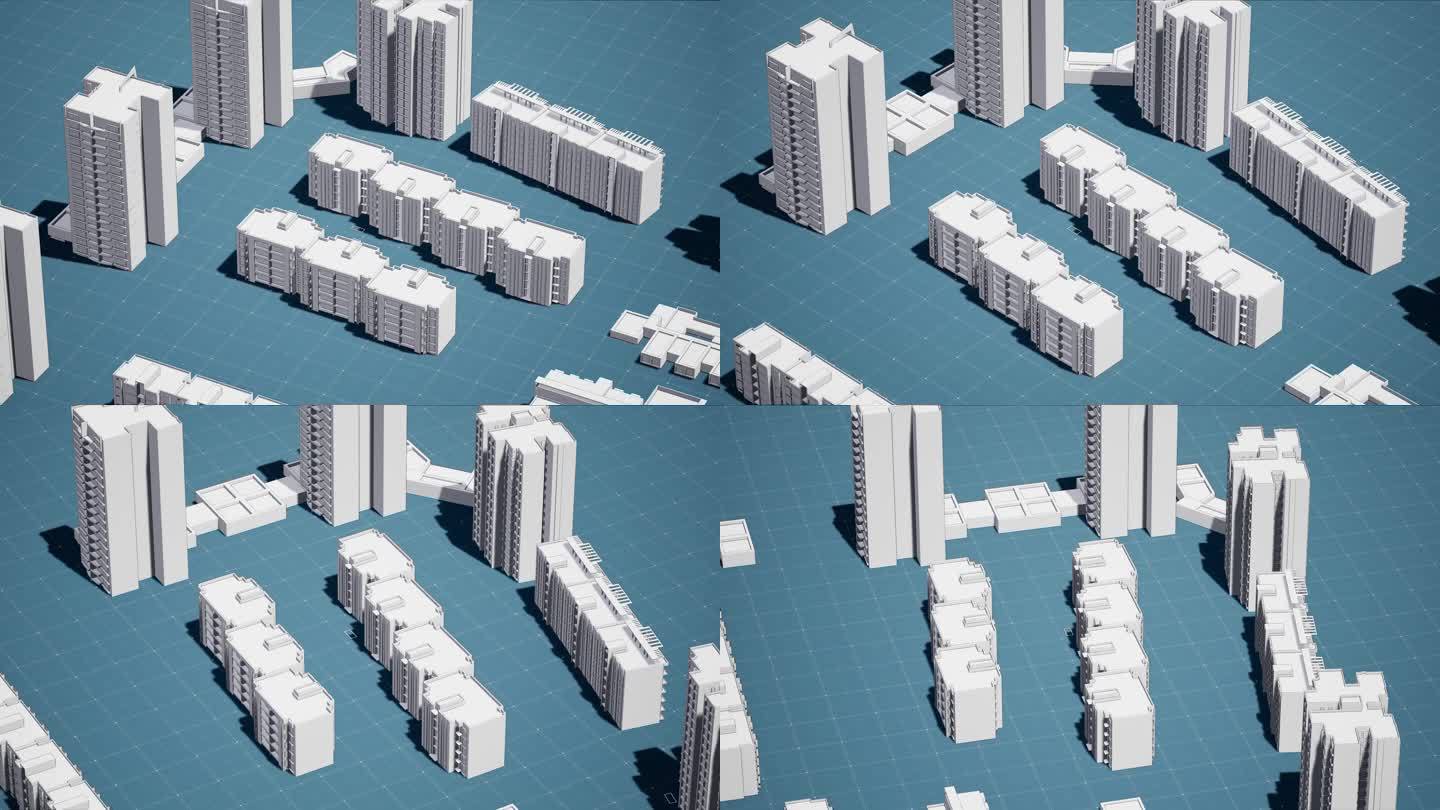 街坊的一些白模|三维|建筑/空间|太子WTZ - 原创作品 - 站酷 (ZCOOL)