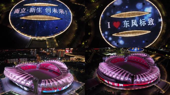 【御3航拍】武汉体育中心体育场灯光秀