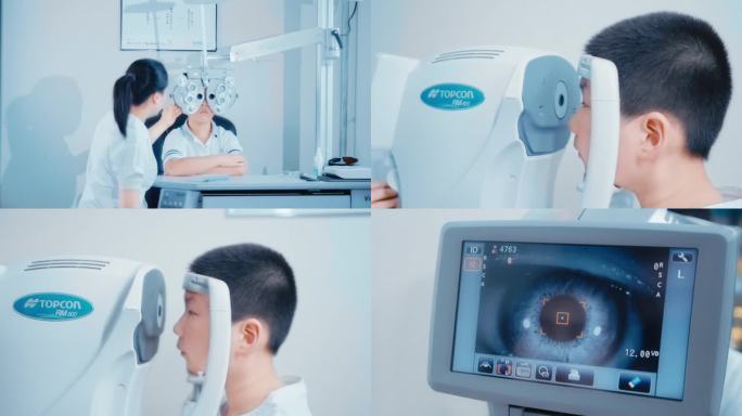 儿童近视验光师测光电子验光小学生康复视力