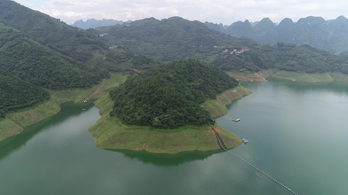 万峰湖4k 贵州兴义 绿水青山