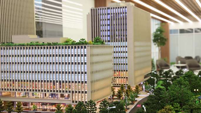 4K高清 办公园区楼盘模型