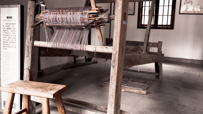 古代纺织 素织机
