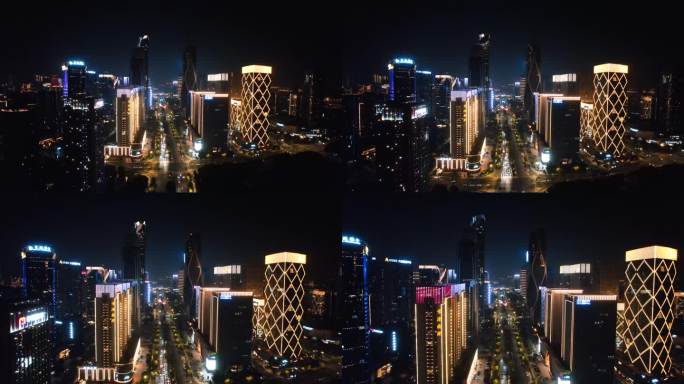 杭州钱江世纪城市心北路夜景