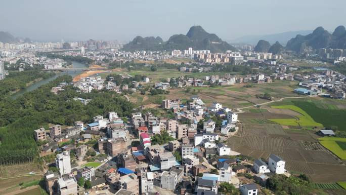 贺州八步区秋季城市建筑