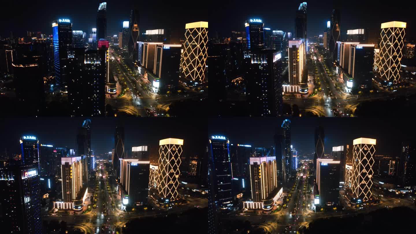 杭州钱江世纪城市心北路夜景