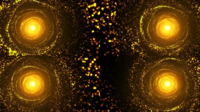 金色粒子隧道