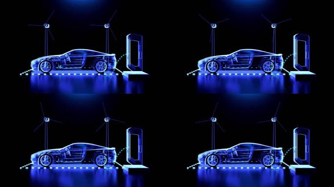 清洁能源 全息汽车 锂电池新能源汽车充电
