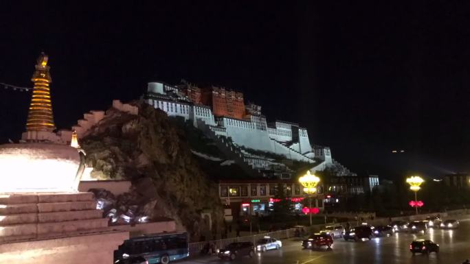 西藏布达拉宫延时摄影成片