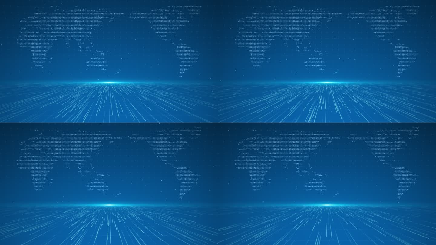 蓝色科技地图背景