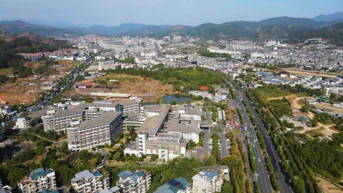 武夷山市区航拍素材