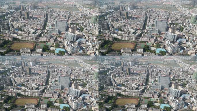 贺州八步区城市建筑航拍