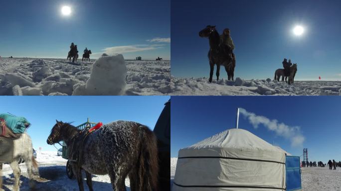 冬季蒙古包