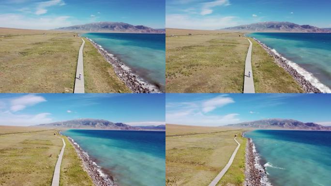 【4K】新疆赛里木湖湖光山色航拍