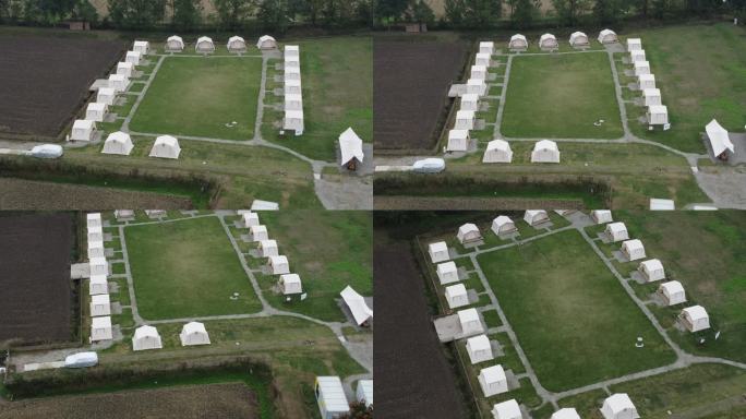 四川省成都市大邑县稻香渔歌航拍