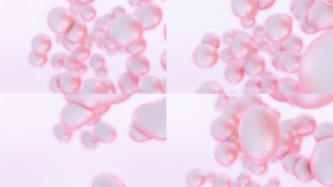 摘要纳米分子结构纳米分子结构三维动画粉色