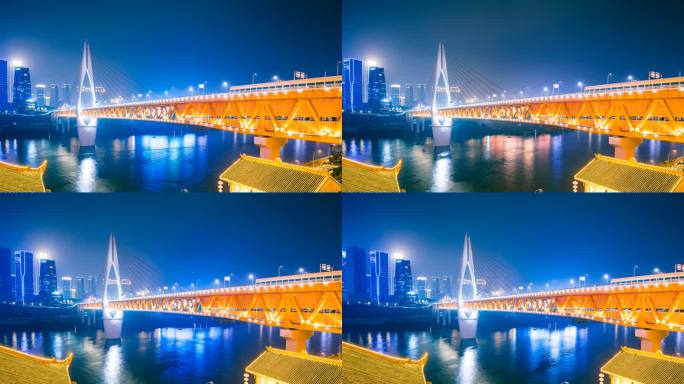 重庆城市建筑景观之夜
