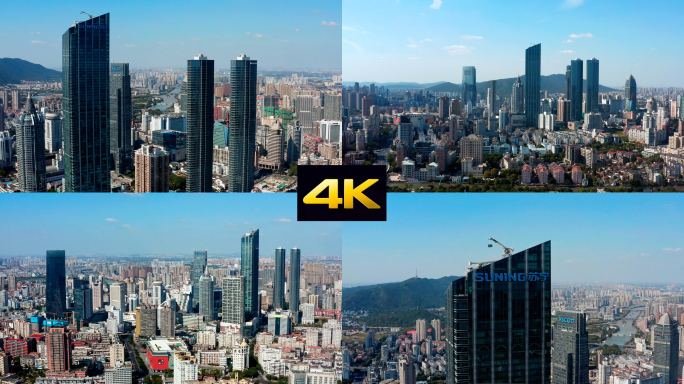 4K-无锡市中心航拍