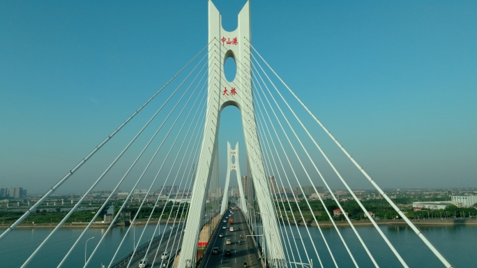 中山港大桥航拍