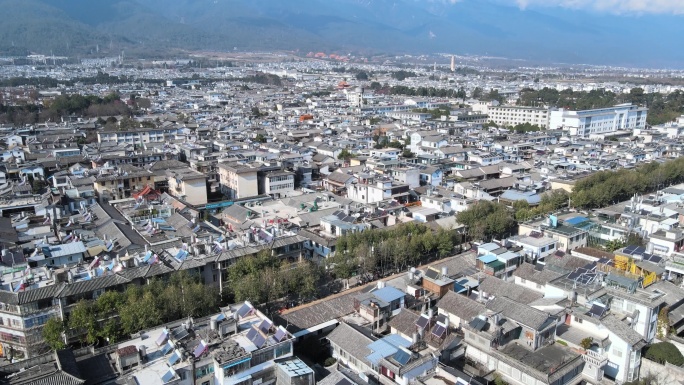 大理古城区城市风光旅游景点