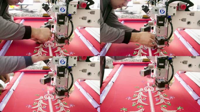 科技 工厂 机械化 织布机 高新技术